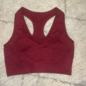 Burgundy sports top